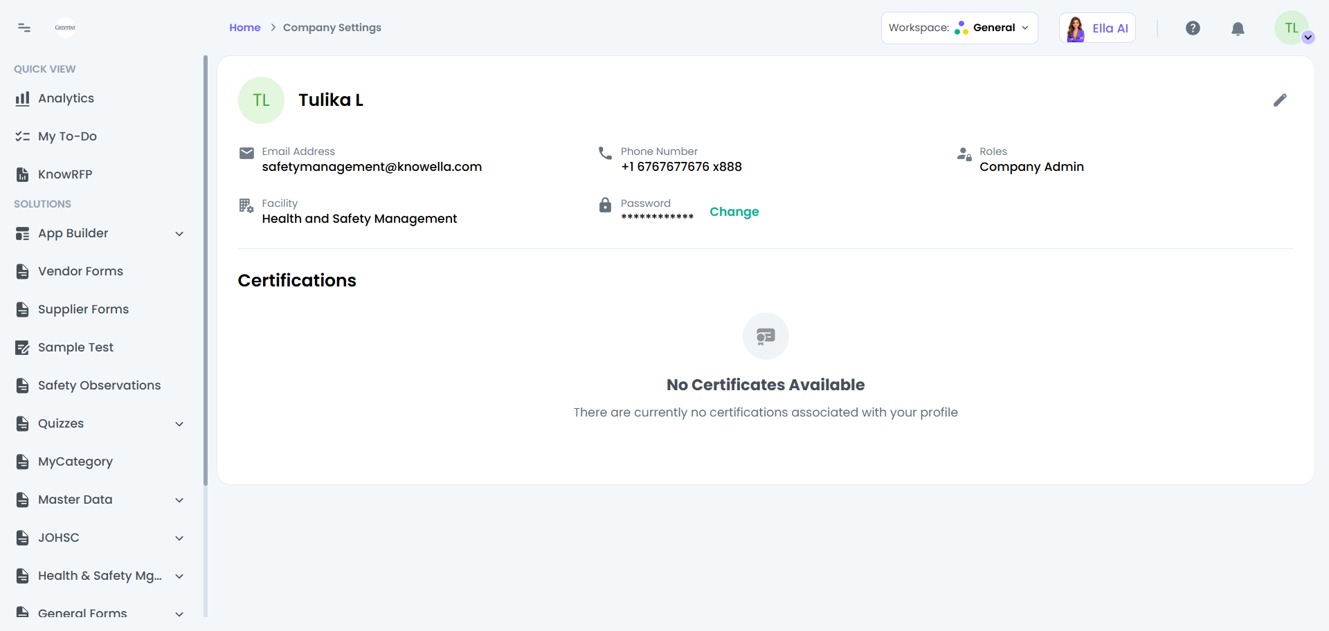 Your profile page — what's on it