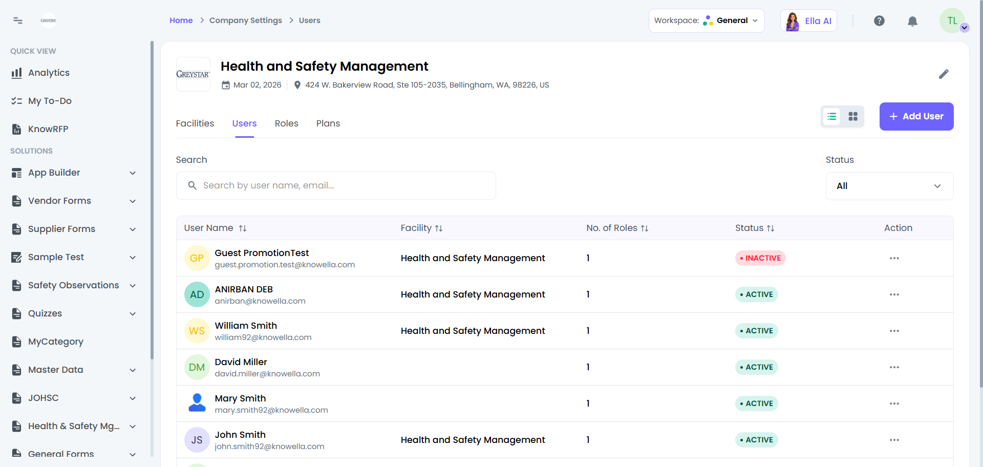 Users — view, invite, edit & remove